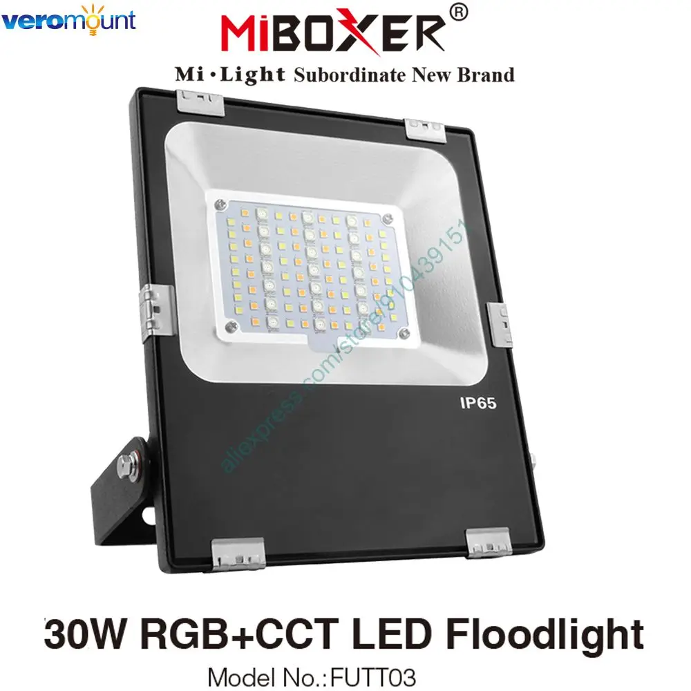 MiBoxer FUTT03 30W RGB+BMT LED Prožektorius AC110V 220V IP65 Vandeniui Lauko 2.4 G RF Nuotolinio WiFi APP Alexa Balso Kontrolė