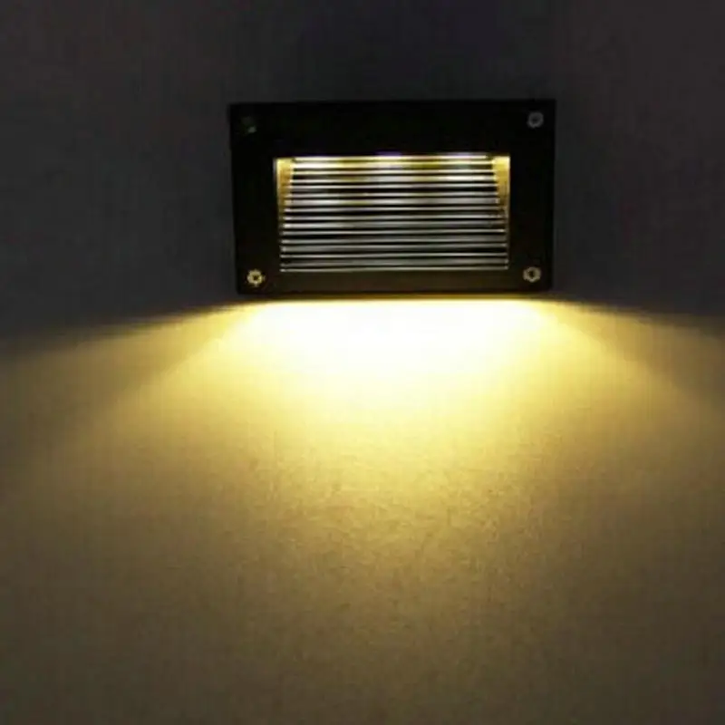 IP67 atsparus Vandeniui Lauko 6W LED footlights Stačiakampio Įterptųjų Laiptų Veiksmus Žingsnis Lempos Koridoriaus Sienos Lempos LED