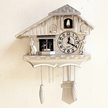 Išskirtinis Naujas Produktas Europos Stiliaus Sieninis Laikrodis Gegutė iš Lango Metu Sūpynės Kišenėje Žiūrėti  5