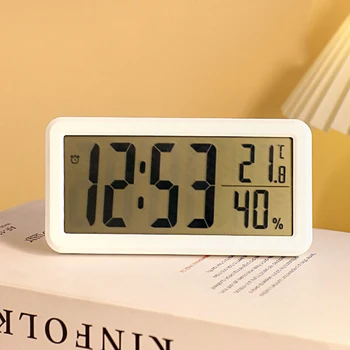 Mini Skaitmeninis Laikrodis-Žadintuvas Paprastas Stalo Laikrodžiai Baterija LED Elektroninis Laikrodis Stalo Dekoracija Namuose Office Sieniniai Laikrodžiai  4