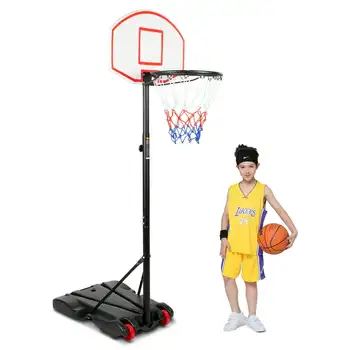 SUGIFT Nešiojamų Krepšinio Hoop Vaikai Reguliuojamo Aukščio(5.5 ft-6.8 pėdų) su Ratais - Juoda  10