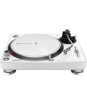 (NAUJAS NUOLAIDA) PIONEER DJ PLX-500-W - PRE-PAPILDYTA, TIESIOGINE PAVARA TURNTABLE + USB (BALTAS)  1