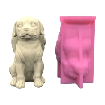 Silikono Amatų Formų 3D Vazonas Pelėsių Šuo Formos, Betono Formų 