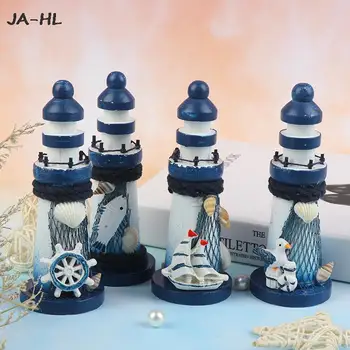 Naujas Mažos Švyturio Jūros Apdaila Dekoratyvinis Valtys Ornamentas, Papuošimas Dervos Švyturio Jūrmylių Dekoro Laivybos Tematikos Puošia  5