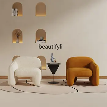-Vietė Sofa-lova, Kėdės Derinys Fojė Dizaino Prasme Poilsio Zona Priėmimo Kremas Stiliaus Laisvalaikio Kėdė gyvenimo kambario baldai  10