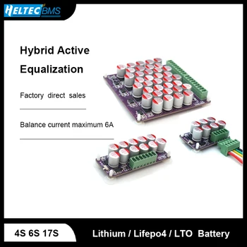 Heltecbms 6A Hybrid Active Išlyginimo, 4S, 6S 17S Aktyvi Balanso Energijos Perdavimo Saulės Baterijos Energijos Sistema  5