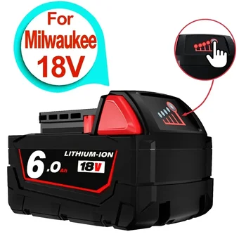 Įkraunamos Baterijos Milwaukee M18B5 XC Ličio JONŲ Baterija 18v 9.0/6.0/12.0 Ah baterijos įkroviklis Milwaukee M18 12V~18V  5