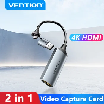 Paj Video Capture Card 4K HDMI su USB3.0/C Tipo HDMI Video Grabber Langelį Perjungti PS4/5, PC Camera Live Stream Įrašyti Posėdis  5