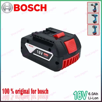 Originalus Pakeisti Bosch Professional Baterija 18V 6.0 Ah Galios Įrankis BAT609 BAT618 BAT610 BAT619 Įkraunama Ličio Baterijos  5