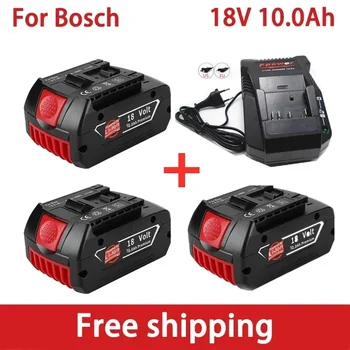 100% Originalus 18V 10.0 Ličio Jonų Baterija Bosch 10000mah Atsarginės Elektros Įrankių Nešiojamų Pakeitimo Indikatorius  5