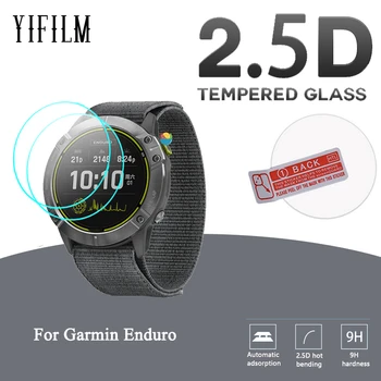 2VNT 2.5 D Grūdinto Stiklo, Skirtas Garmin Enduro SmartWatch Screen Protector Kino Garmin Enduro 9H Kovos su Įbrėžimams atsparus Stiklas  5