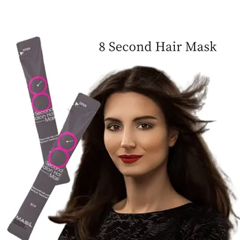 10vnt Korėja MASIL 8 sekundes plaukų kaukė nešiojamų paketą akcijų paketą atleisti sausų plaukų papildyti drėgmės 8ml  5