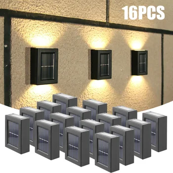 1-16PCS Saulės Lempos Lauko LED Žibintai, IP65 Vandeniui Sodo Dekoravimo, Balkonas, kieme, Gatvėje, Sienų Dekoras Lempos Šviesos Sodas  5