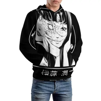 Junji Ito Tomie Prarasti Hoodies Siaubo Manga Mielas Hoodie Vyras Ilgomis Rankovėmis Negabaritinių Streetwear Dizaino Megztiniai  5