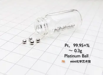Custom [0.3 g versija] Veidrodžio efektas mažas platinum kamuolys platinum kamuolys platinum granulių platinum granulių Pt 9995+  10