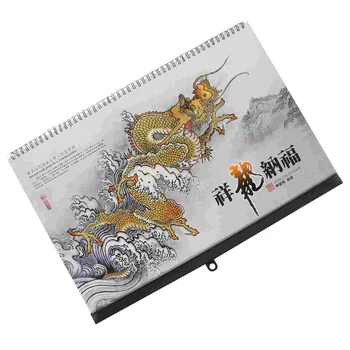 Dekoratyvinis Kabinti Kalendorinius Metus Drakonas Sieninis Kalendorius Pakabukas Kabo Mėnesio Kalendoriaus Naujųjų Metų Kalendorių, Kinų Stiliaus  10
