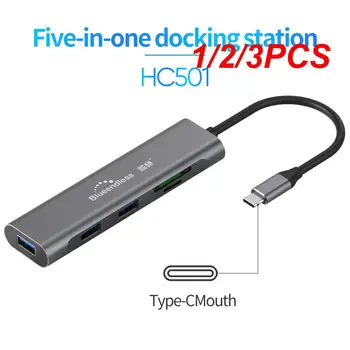 1/2/3PCS 9 1 USB C Hub Docking Station USB 3.0 HDMI suderinamus SD TF Card Reader PD USB Extender Adapteris Nešiojamas kompiuteris  10