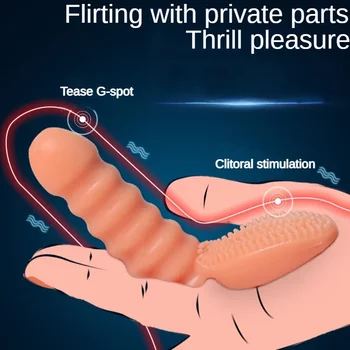 Pirštų Vibratoriai Klitorio Stimuliacijos Sekso Žaislai Moteris Šepetėlis Vibruoja Piršto Mova G Spot Massager Suaugusiųjų Sekso Produktas  10