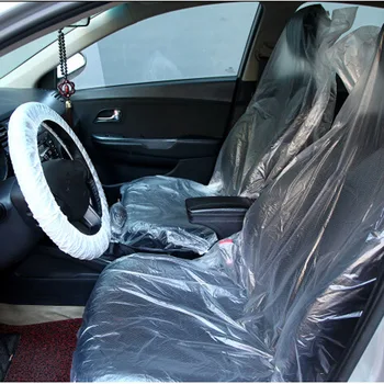 Universalus Disponuojamų Automobilių PE Minkšti Plastikiniai Sėdynės Padengti Vandeniui Automobilių Remontas Vairas Sėdynės Įrankių Apsauginiai Dangteliai  10