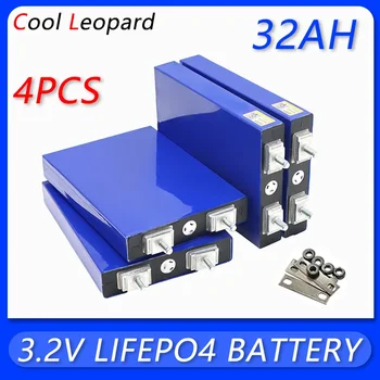 4PCS 3.2 V 32Ah LiFePo4 Baterija,E-dviratis vežimėlis Golfo Krepšelį 
