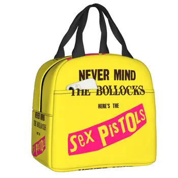 Sex Pistols Izoliuoti Pietūs Krepšys Moterims Nešiojamų Aušintuvas Šilumos Priešpiečių Dėžutė Lauko Kempingas Kelionės Maisto Iškylą Konteinerių Krepšiai  10